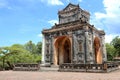 Stele Pavilion at the tomb of Emperor Tu Duc, near Hue, Vietnam Royalty Free Stock Photo