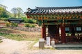 Stele of State Preceptor Hyeso at Chiljangsa temple in Anseong, Korea Royalty Free Stock Photo