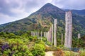 Wisdom Path on Lantau Island, Hong Kong Royalty Free Stock Photo