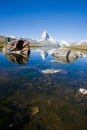 The Stelisee with the Matterhorn in the back Royalty Free Stock Photo