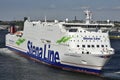 Stena Line Ferry at the Harbor of Kiel, Germany.