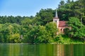 Stella Maris Chapel On Sagatagan Lake Royalty Free Stock Photo