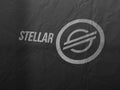 Stellar cryptocurrency and modern banking concept.