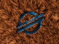 Stellar Crypto Hair Fur Abstract Modern 3D Illustration Concept