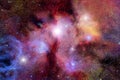 Stellar Field With Nebulae
