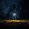Stellar Networks Illuminate the Night Royalty Free Stock Photo