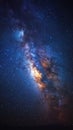 Stellar panorama Milky Way galaxy dazzles with stars and space