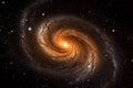 Stellar panorama unveils a mesmerizing spiral galaxy in the cosmic expanse