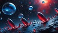 Stellar Raindrops: Micro-Expeditions. AI Generate