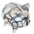 Stellar (XLM) Clear Glass piggy bank