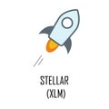 Stellar XLM cryptocurrency logo and symbol