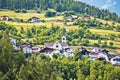 Stelvio village or Stilfs in Dolomites Alps landscape view Royalty Free Stock Photo