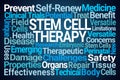 Stem Cell Therapy Word Cloud Royalty Free Stock Photo
