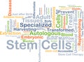 Stem cells background concept