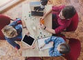 Stem education. Biology lesson in laboratory Royalty Free Stock Photo