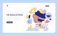 STEM Education. Flat Vector Illustration Royalty Free Stock Photo