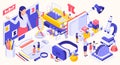 STEM Education Isometric Concept