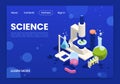 STEM Education Isometric Webpage