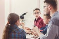 Stem education. Physical experiments at school Royalty Free Stock Photo