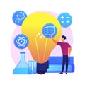 STEM education vector concept metaphor