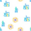 Stem Engineer Process And Science Icons Set Vector