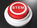 STEM red pushbutton - 3D rendering