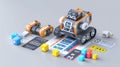 STEM Robot Building Kit for Coding and Engineering Learning Through Interactive Playtime Sessions