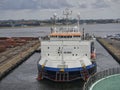 The Stemat Spirit, Den Haag, 09th July 2018 - A Specialist Anchor Handler and Cable Laying Vessel Departing its Berth in Den Haag.