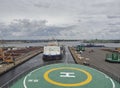 The Stemat Spirit, a Specialist Anchor Handler and Cable Laying Vessel Departing its Berth in Den Haag.