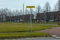 Stembureau sign. Dutch citizens are allowed to go to the polling station to vote for their preferred political party.