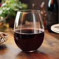 Stemless wine glass styled photo, product mockup Royalty Free Stock Photo