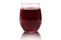 Stemless Wineglass Mockup Filled with Red Wine Royalty Free Stock Photo