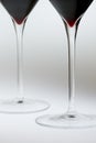 Stems of wine glasses Royalty Free Stock Photo