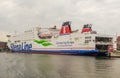 Stena Line ferry in the Kiel Canal, Kiel, Schleswig-Holstein, Germany, Europe