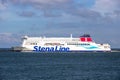 Stena Line ferry leaving the Port of Rotterdam to the United Kingdom. Rotterdam, September 3, 2016 Royalty Free Stock Photo