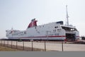 Stena transporter in harbour of hoek van holland Royalty Free Stock Photo