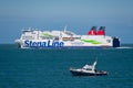 StenaLine ferry just departed Holyhead on its way to Dublin