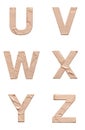 Stencil alphabet from cosmetic Royalty Free Stock Photo