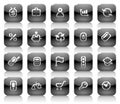 Stencil black buttons for business Royalty Free Stock Photo