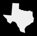 Stencil map of Texas. Royalty Free Stock Photo