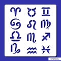 Stencil. Sign of the Zodiac. Royalty Free Stock Photo