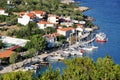 Steni Vala greek port village, Alonissos island. Royalty Free Stock Photo