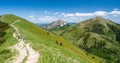 Steny, Velky Rozsutec and Stoh hills in Mala Fatra mountains in Slovakia Royalty Free Stock Photo