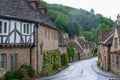 Castle Combe, quaint village with well preserved masonry houses Royalty Free Stock Photo