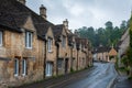 Castle Combe, quaint village with well preserved masonry houses dated back to 14 century Royalty Free Stock Photo