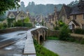 Castle Combe, quaint village with well preserved masonry houses dated back to 14 century Royalty Free Stock Photo