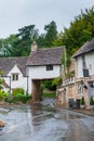 Castle Combe, quaint village with well preserved masonry houses dated back to 14 century. Royalty Free Stock Photo