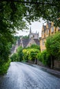 Step back in time and visit Castle Combe, a quaint village with well preserved masonry houses dated centuries back in Wiltshire Royalty Free Stock Photo