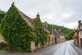 Visit Castle Combe, quaint village with well preserved masonry houses dated back to 14 century Royalty Free Stock Photo