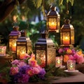 Enchanting Garden of Dreams with Decorative Lanterns